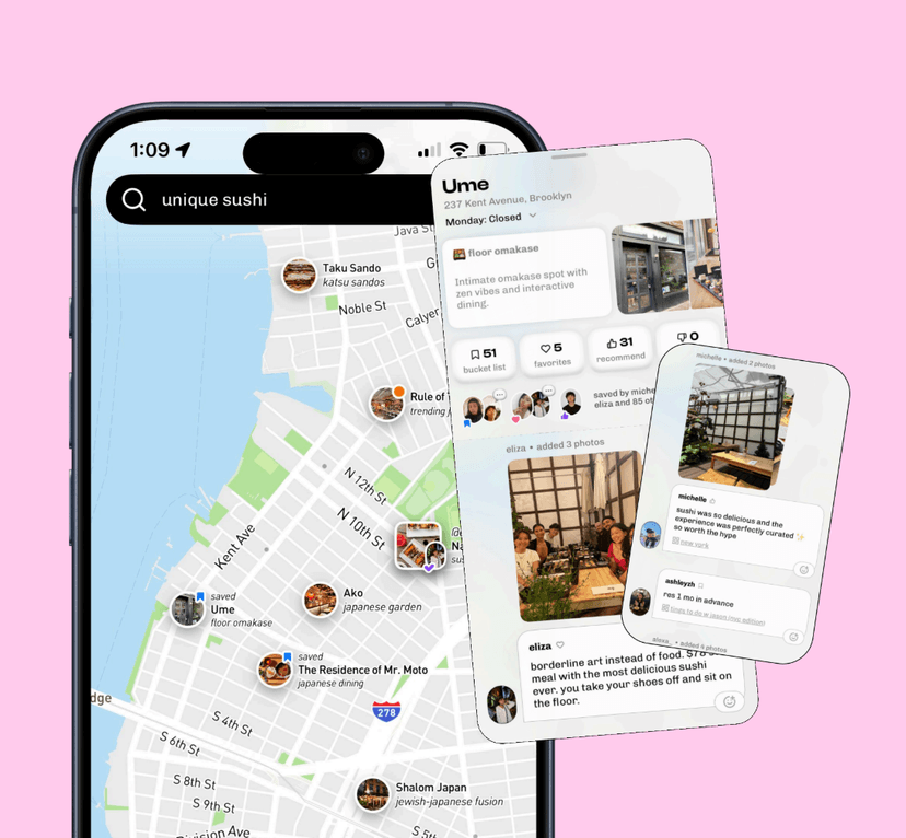 Corner app interface